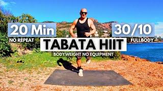 TABATA HIIT 20Min NO REPEAT  Full Body Workout  / Tabata 30/10 / Interval training