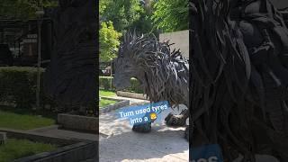 Visit Armenia  the Lion in Yerevan  #armenia #travel #shorts