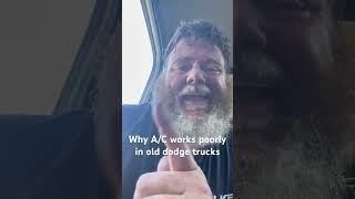 Why a/c works poorly in old dodge trucks. #dodge #airconditioning #quicktips