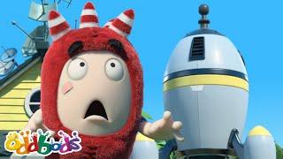 ROCKET LAUNCHER!  | Oddbods | Funny Cartoons for Kids | Moonbug Kids Express Yourself!
