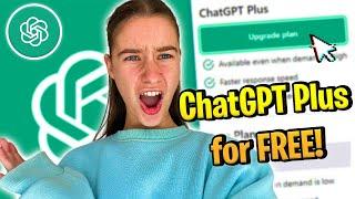 the TRUTH about how to get ChatGPT Plus FOR FREE!  Open AI ChatGPT PLUS for FREE 2023!