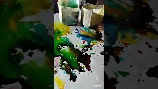 Organic Tie And Die .... kritika's wonderful world of dyeing #shorts #tiedie #dyeing #business 