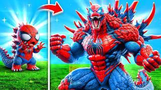 Upgrading Spiderman To GODZILLA SPIDERMAN In GTA 5!