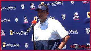 Arizona coach Jedd Fisch recaps Day 1 of training camp | GOAZCATS.com video