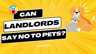 Can Landlords Say No to Pets?  Know Your  Rights!