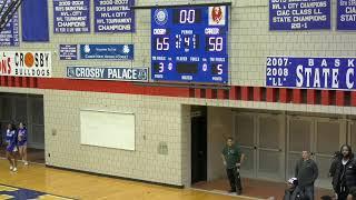 Waterbury Boys VAR Basketball - Crosby vs WCA - Jan 15, 2025