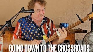 Steve Arvey Going Down To The Mississippi Crossroads Playing Some Intense Cigar Box Guitar Slide