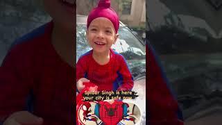 Spider Singh is here , your city is safe now #spiderman #cute #sardari #littlesardarji