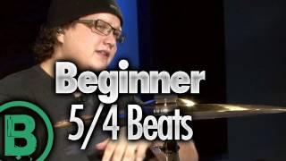 5/4 Drum Beats - Beginner Drum Lessons