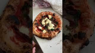 Hand stretched and cooked Neapolitan style pizza by @chefsalimgafayri