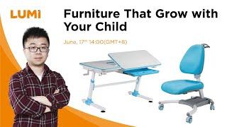 Ergonomic Children Desk and Chair - Furniture That Grow With Children [LUMI]