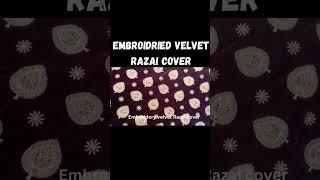 Embroidried velvet razai cover design #shorts #youtubeshorts#sale  #onlineshopping #sabafaryad #2024