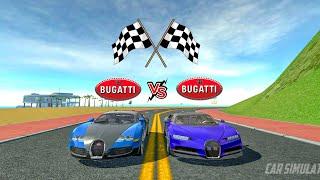 Car Simulator 2 | Bugatti Veyron VS Bugatti Chiron | Race & Top Speed | Car Games Android Gameplay