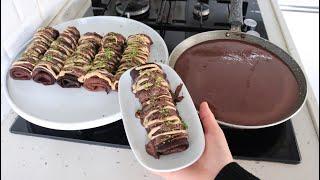 EASY Cake in a Pan in 10 MINUTES. Dubai WRAP. Practical and Fast