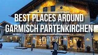 Best places around Garmisch Partenkirchen virtual walk 4K