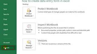 How to create data entry form in excel in 2 different ways