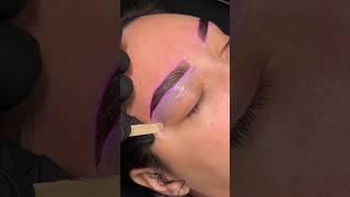 The dreamiest brow lamination and stain  #browlamination #browlaminationtutorial