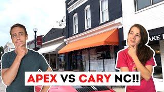 APEX NC vs. CARY NC!! Which town in Raleigh-Durham North Carolina is BEST for you!