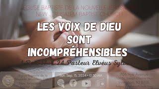 EBNJ Church Live- streaming (Sept 15, 2024) Les Voix de Dieu sont Incompréhensibles 1 Rois 17 :1-24