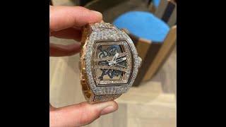 WHAT A 500,000$ FULLY ICED OUT RICHARD MILLE LOOKS LIKE!!!  #RICHARDMILLIE #INVESTMENTWATCHES