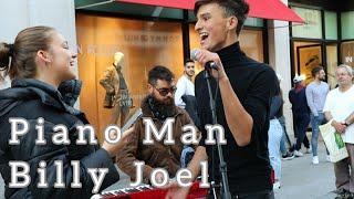 THIS GUY ENTERTAINS THE CROWD | Piano Man - Billy Joel | Allie Sherlock & Cuan Durkin Cover