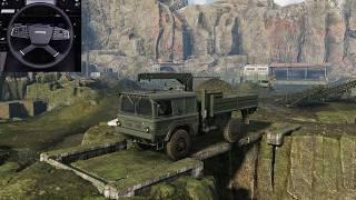 Draining the flooded quarry - RoadCraft | Steering wheel gameplay