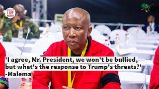 Malema: 'We won't be bullied, but what's the action against Trump?' – SONA Debate.