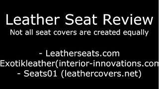 Ebay Leather Seat Review (3000gt)