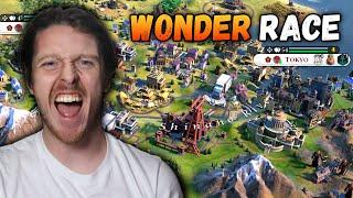 I was in the MOST STRESSFUL Wonder Race against the Deity A.I...