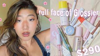 Full Face of Glossier Makeup ... is it worth your $$$? | natural makeup routine