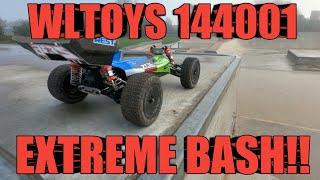 WLTOYS 144001 EXTREME SKATE PARK BASH!***