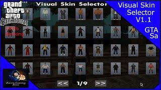 How to download and install Visual Skin Selector V1.1 in GTA San Andreas ||Zaeem Gaming Zone||