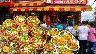 Prayagraj No. 1 Pandit Ji Ki Desi Ghee Wali Tamator & Tikki Chaat Rs. 45/- Only l Uttar Pradesh Food