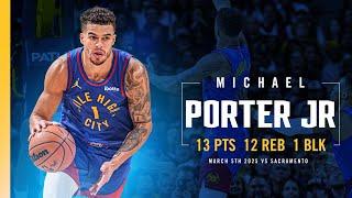 Michael Porter Jr. Full Game Highlights vs. Kings  | 3/5/25