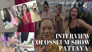 Colosseum show Pattaya interview with ladyboys