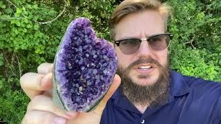 "EASTER EGG" Amethyst Geode Healing Gemstone From Cosmic Cuts