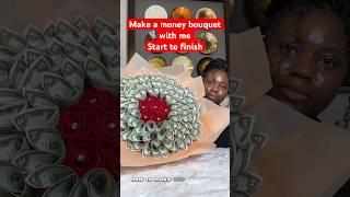 Make 7 roses Money bouquet with me | how to wrap flower bouquet | #diy #flowerbouquet #moneybouquet