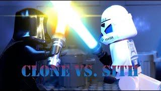 Lego Star Wars Clone Trooper Vs. Sith Lord Lego Star Wars Stop Motion