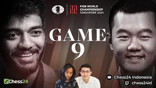 LIVE KEJUARAAN DUNIA CATUR FIDE 2024 | GUKESH VS DING | GAME 9