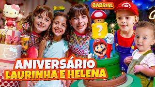 FESTA DE ANIVERSÁRIO DA LAURINHA E HELENA - FAMÍLIA BELLA E LUCCA SHOW