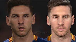 PES 2016 VS PES 2017 Faces Comparision HD