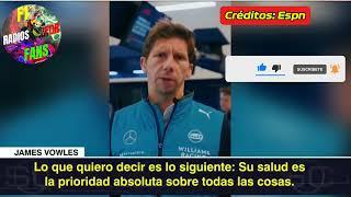 El mensaje de James Vowles sobre la salud de Franco Colapinto, luego del fuerte choque. F1 radio