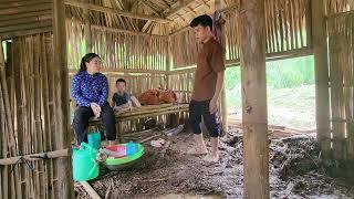 Single mother and 2-year-old child FIGHT SUPER STORM in makeshift house in deep forest