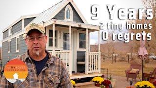 He's lived n 2 Tiny Homes since 2013! DIY $13k Tiny House & $94k Model