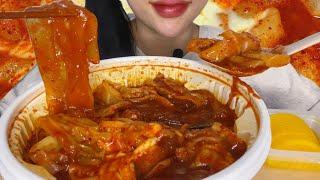 중국당면 가득 엽기떡볶이 먹방 / 제일 매운맛