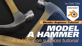 Model a hammer using subdivision surfaces