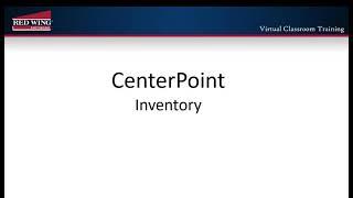 How to Set Up Inventory Service Items in CenterPoint