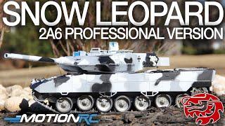 Heng Long German Leopard 2A6 Winter Camo Professional Edition 1/16 Scale Battle RC Tank | Motion RC