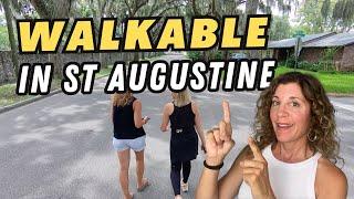 BEST St augustine FL Neighborhoods that are walkable