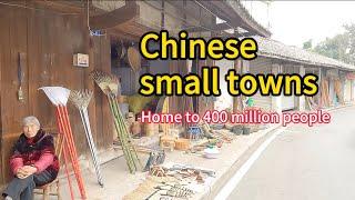 A typical rural small town in southwest China, over 400 million people live in tonws like this.